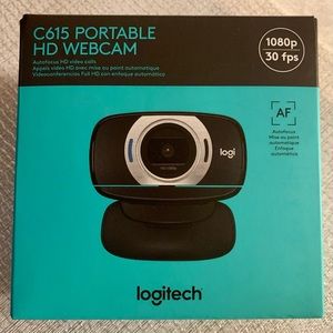 Logitech HD Laptop Webcam C615 with Fold-and-Go Design